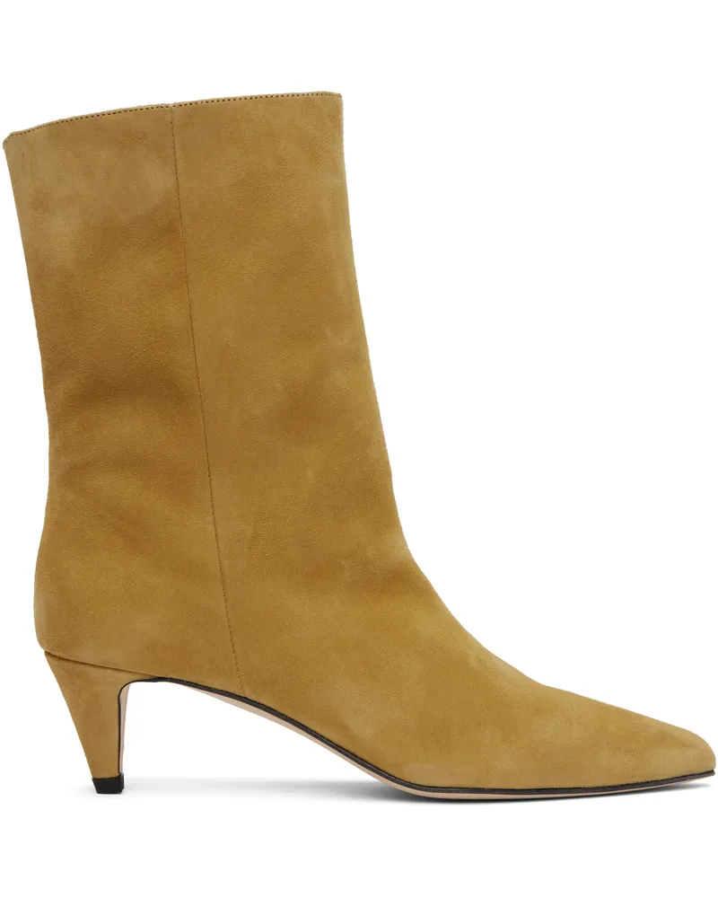 by FAR Tan Lysander Kid Suede Leather Boots Br052