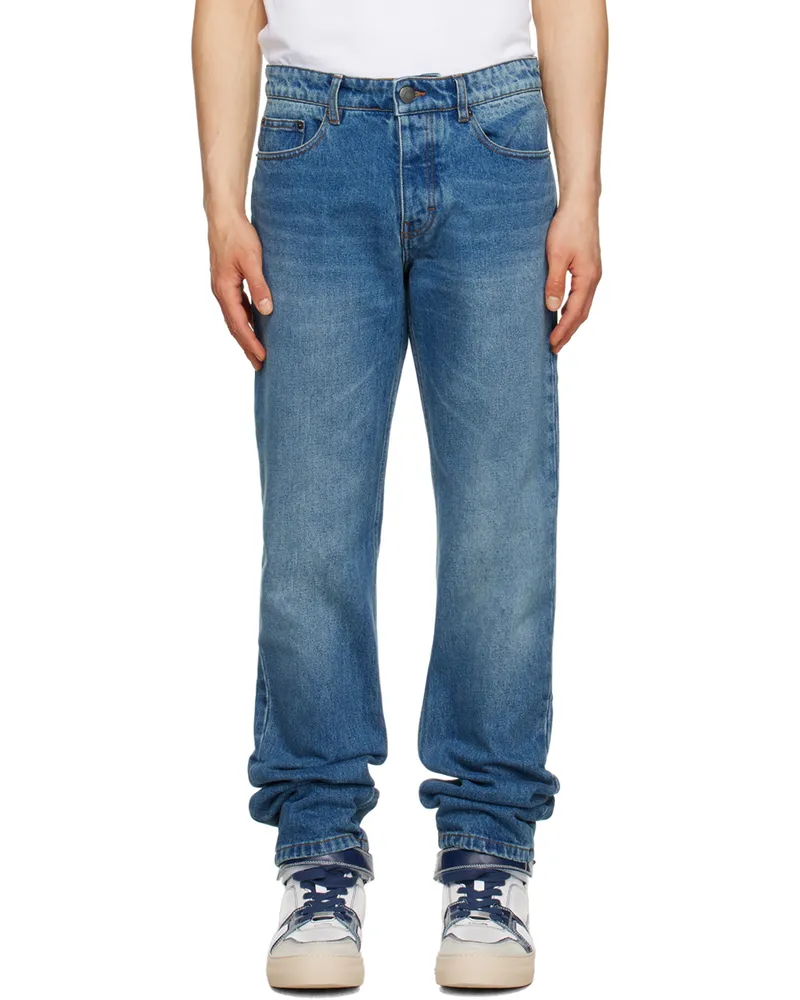 AMI Paris Blue Classic Fit Jeans Used