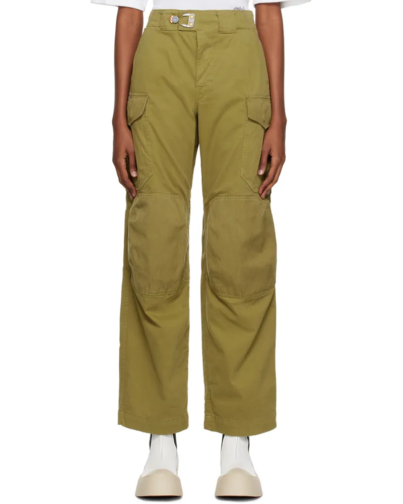 Objects IV Life Khaki Stamped Cargo Pants Khaki