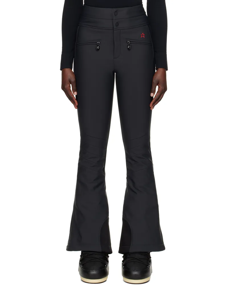 Perfect Moment Black Aurora Flare Sport Pants Jet