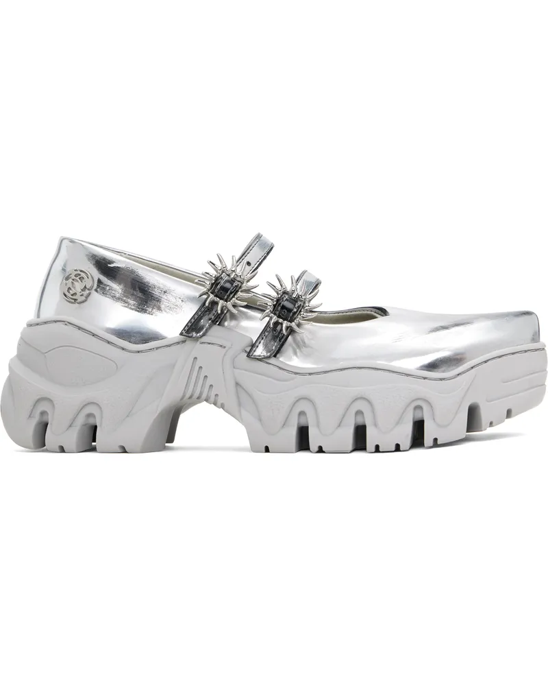 Rombaut SSENSE Exclusive Silver MJ Ballerina Flats Silver