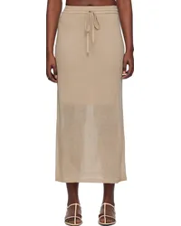 Lauren Manoogian Beige Layer Maxi Skirt Aantique