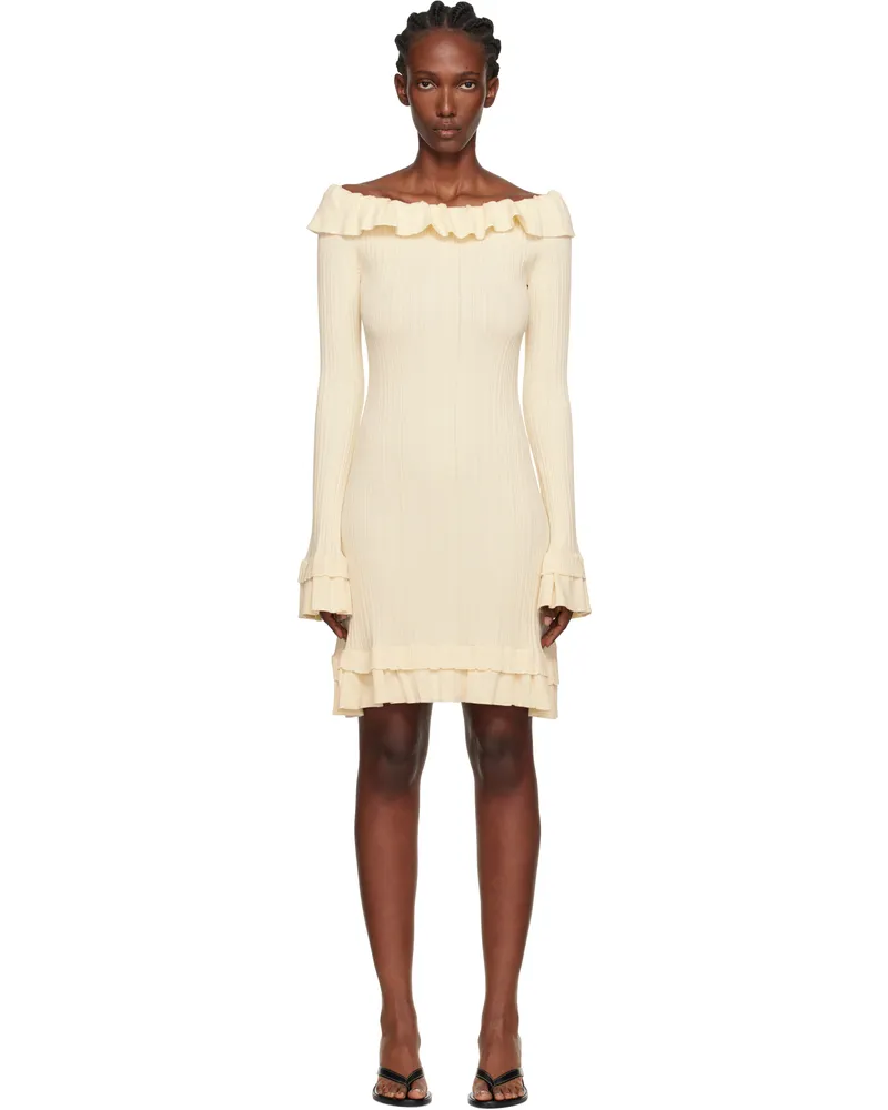 Holzweiler Beige Ripple Minidress 1001