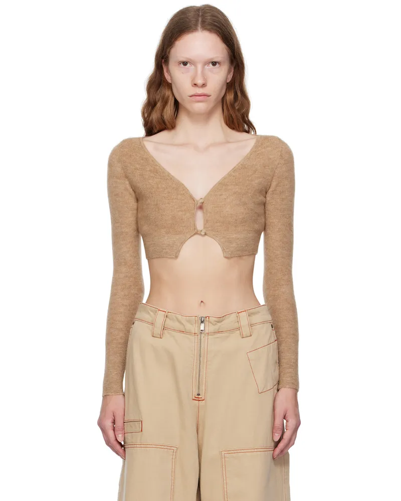 Jacquemus Brown Le Papier 'Le Cardigan Alzou' Cardigan 810