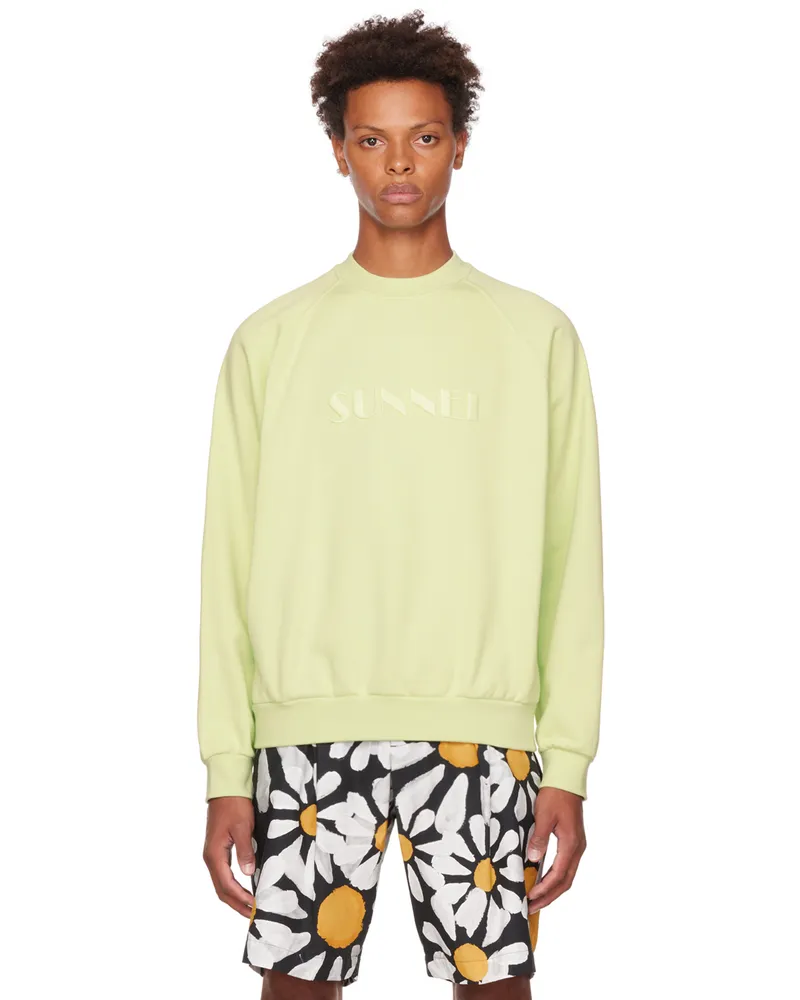 SUNNEI Green Embroidered Sweatshirt 322