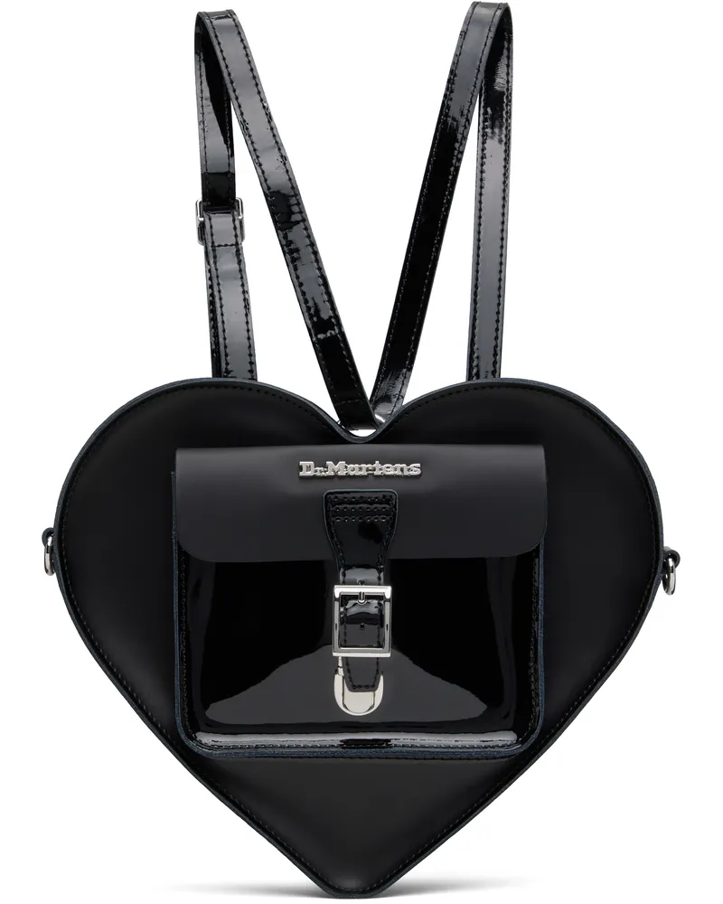 Dr.Martens Black Heart Shaped Leather Backpack Black