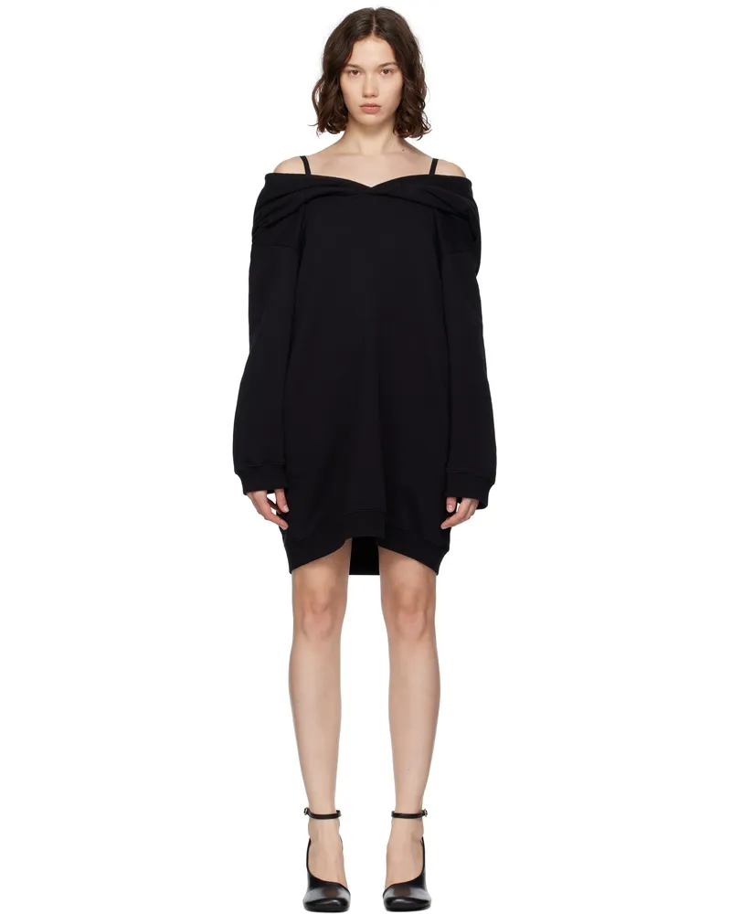 Maison Margiela Black Sweatshirt Minidress 900