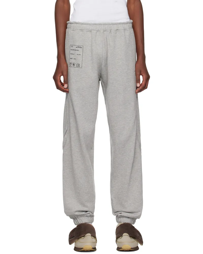 Olly Shinder Gray Split Sweatpants Grey