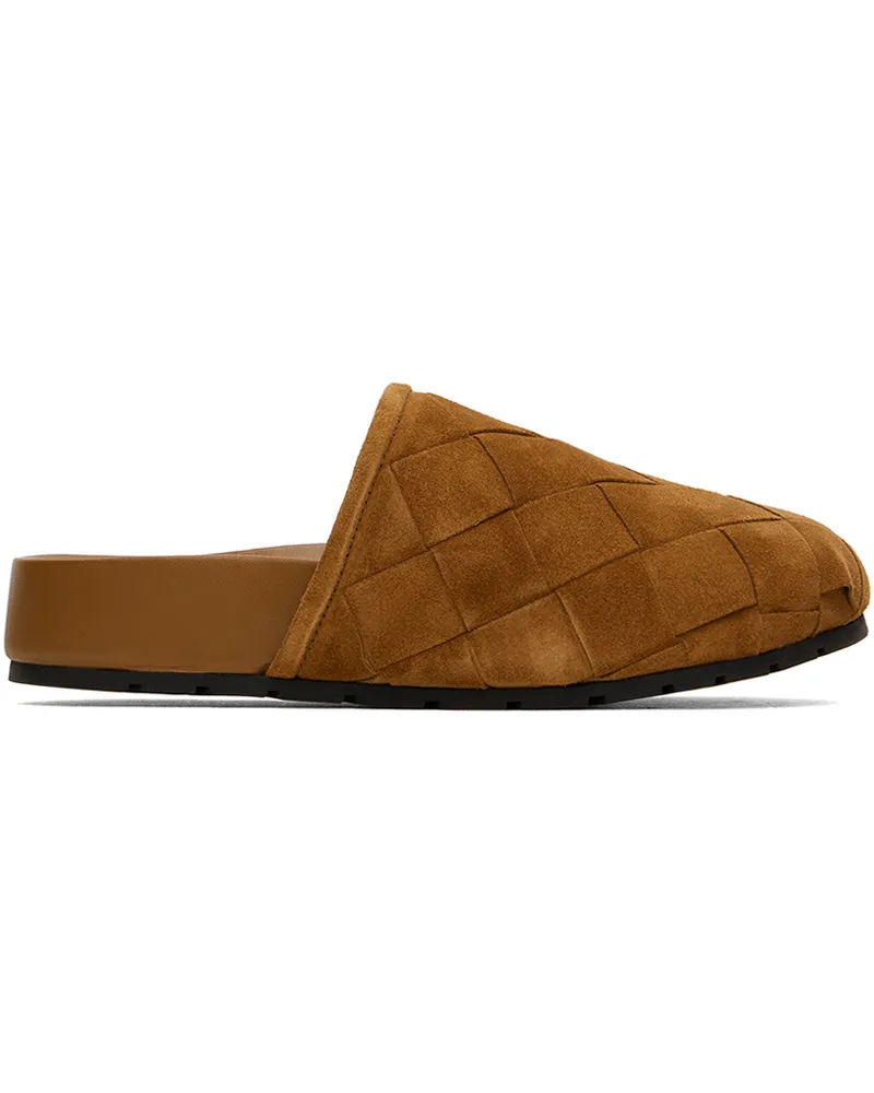 Bottega Veneta Tan Reggie Mules 7665
