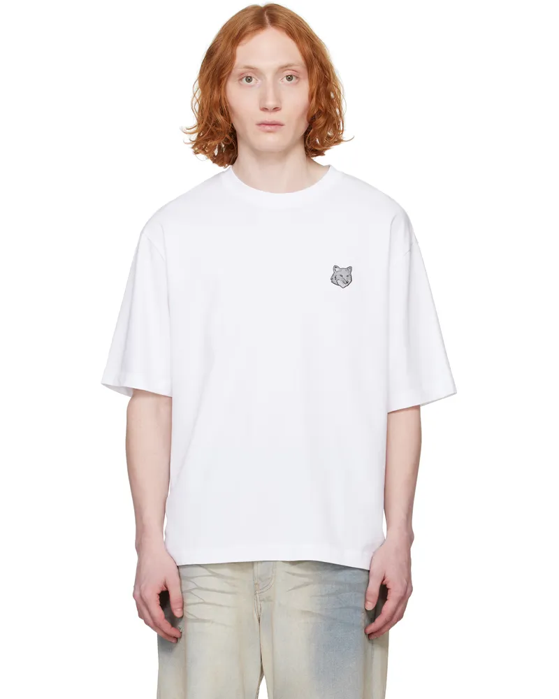Kitsuné White Bold Fox Head Patch Oversize T-shirt P100