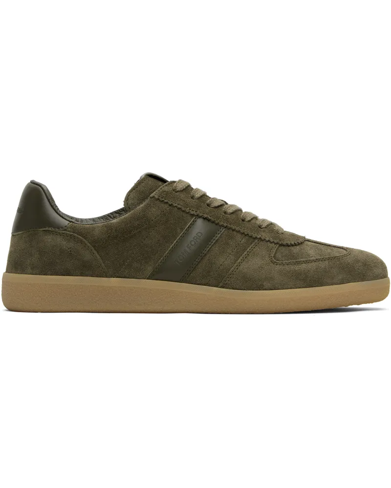 Tom Ford Khaki Suede Archer Sneakers 3ea02olive