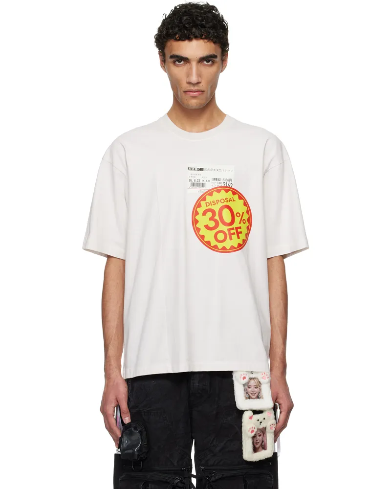 Doublet Off-White 'Disposal Reduction' T-shirt White