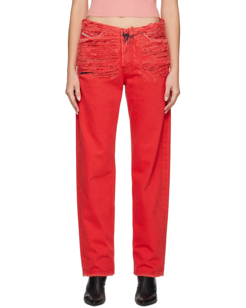 Diesel Red Destroyed Jeans 42g
