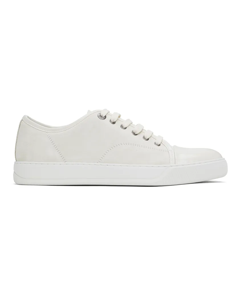 Lanvin Off-White DBB1 Suede & Leather Sneakers Ecru02
