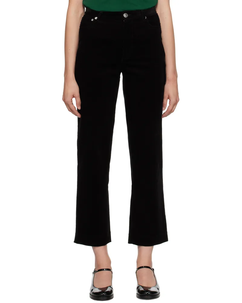 A.P.C. Black Cropped Jeans Lzz