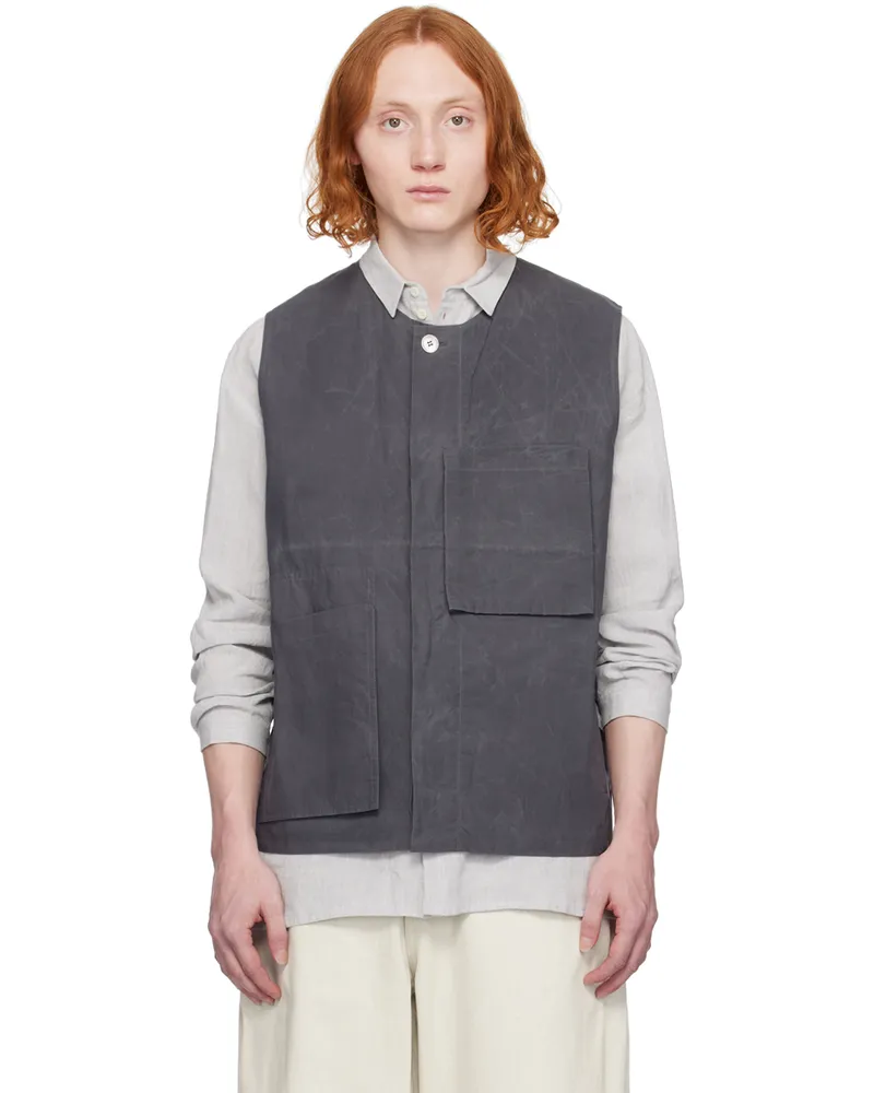 Toogood Gray 'The Tinker' Vest Charcoal