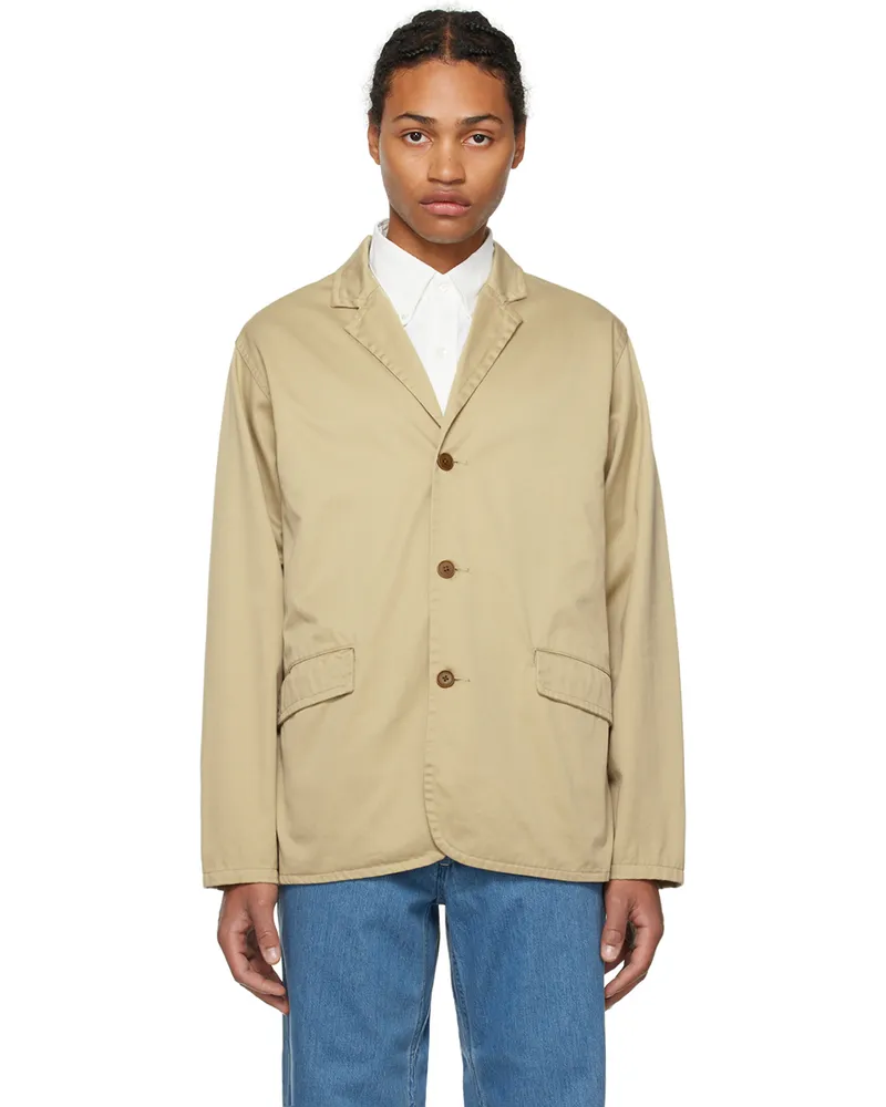 nanamica Beige Three-Button Blazer Kk