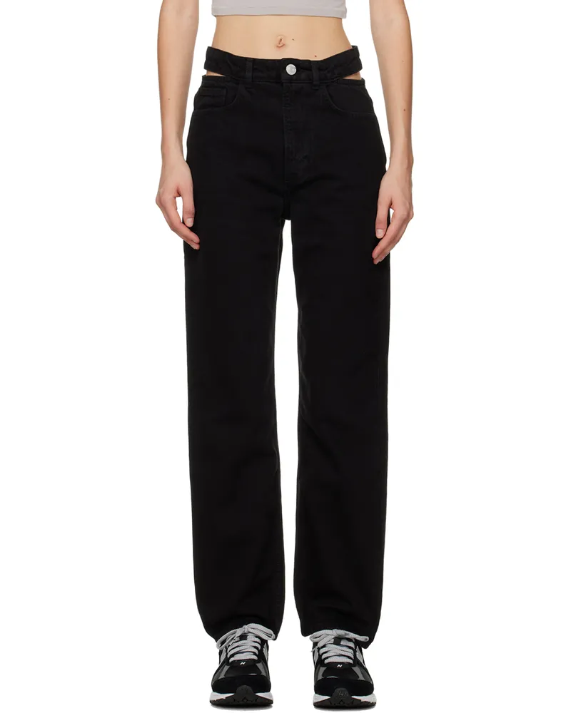 Frame Denim Black 'Le High 'N' Tight' Jeans Film