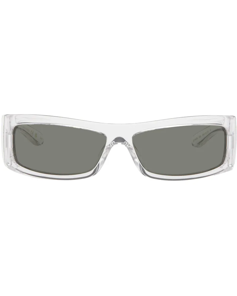 Gucci Transparent Rectangular Sunglasses 004