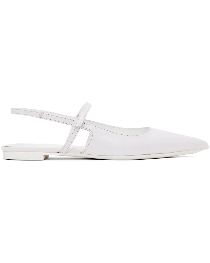 by FAR SSENSE Exclusive White Jess Ballerina Flats White