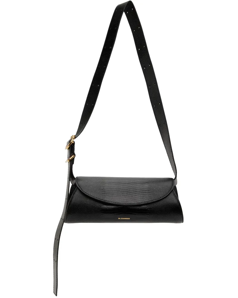 Jil Sander Black Mini Cannolo Bag 001