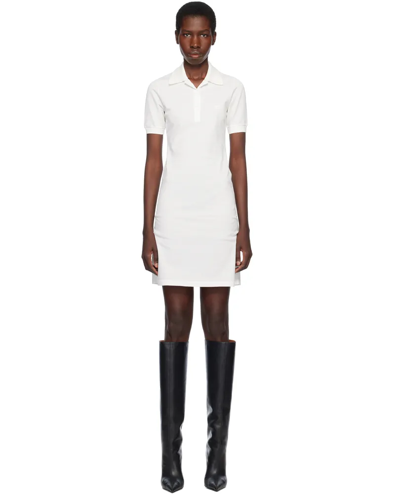 Courrèges Off-White Piqué Polo Minidress 0079