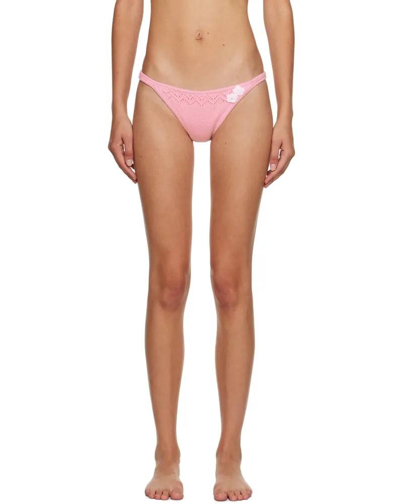 GUIZIO Pink Frankies Bikinis Edition Tide Bikini Bottoms Slipper