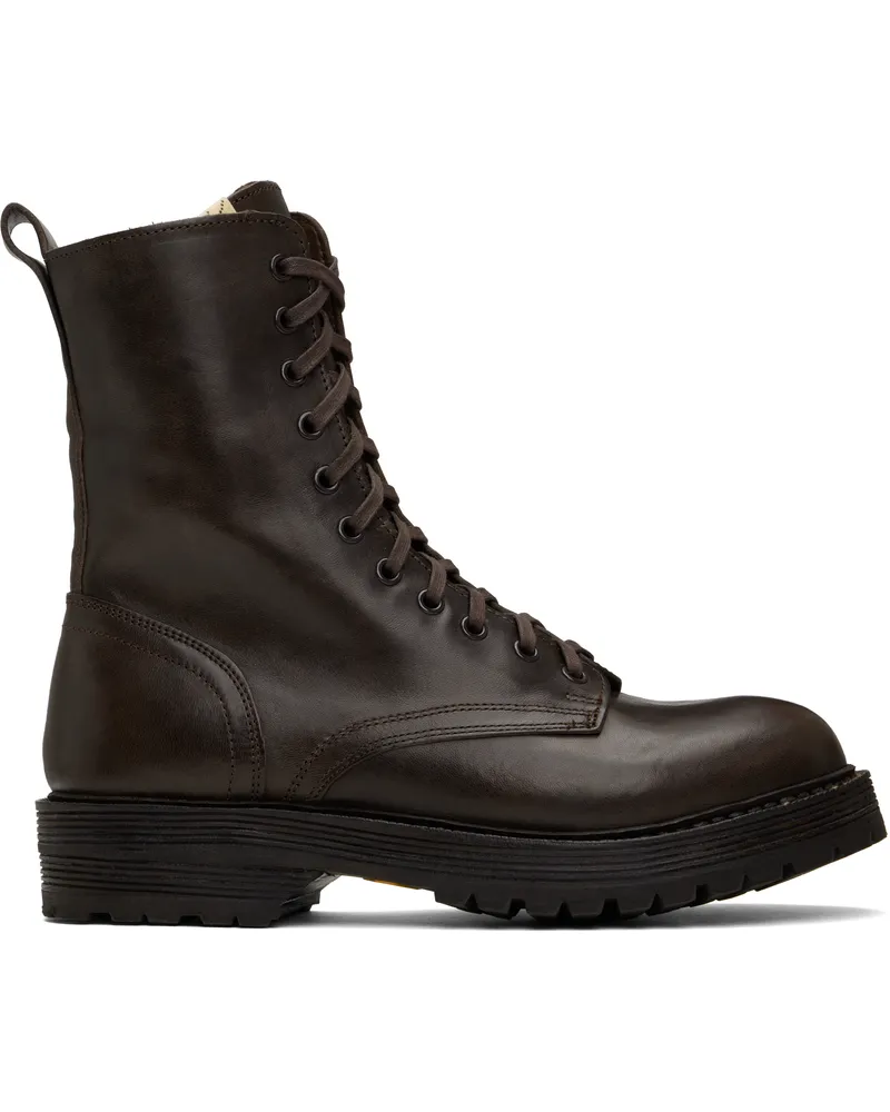 Visvim Brown Gillespie Folk Boots Dk.brown
