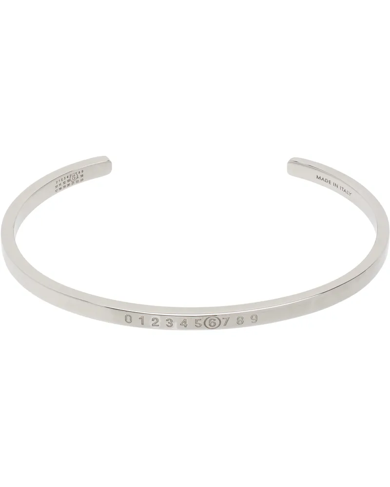 Maison Margiela Silver Numeric Minimal Signature Bracelet 951