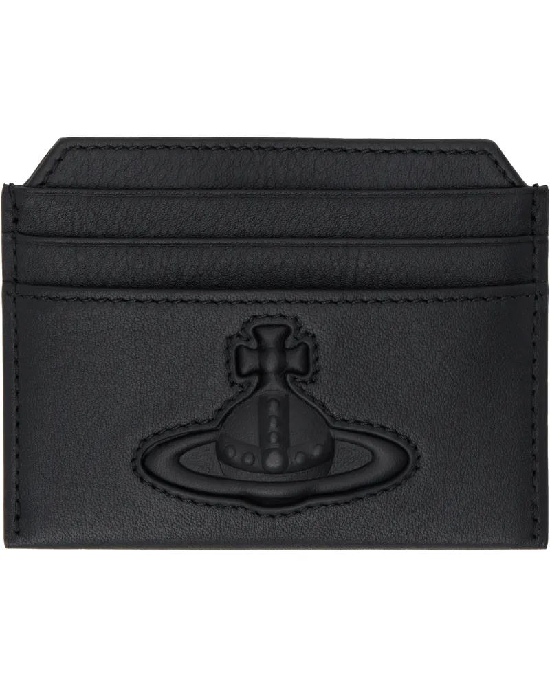 Vivienne Westwood Black Slim Card Holder Aw24-n401