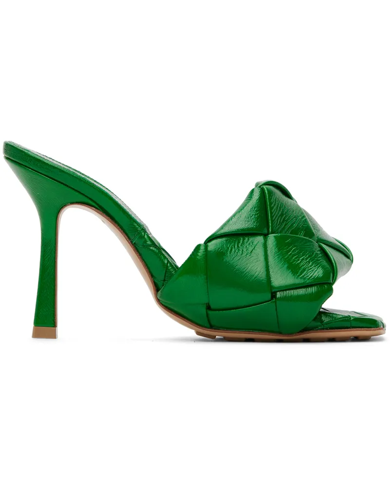 Bottega Veneta Green Lido Mules 3702