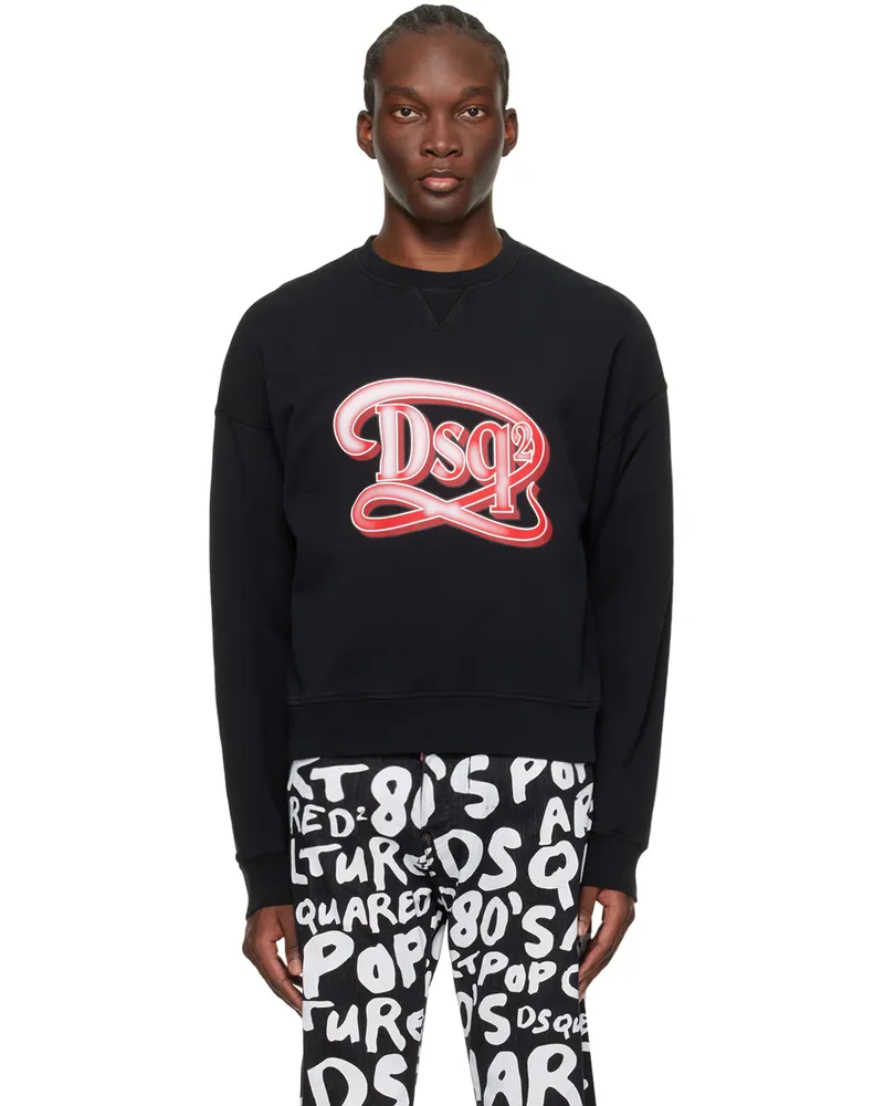 Dsquared2 Black Drop Fit Sweatshirt 900