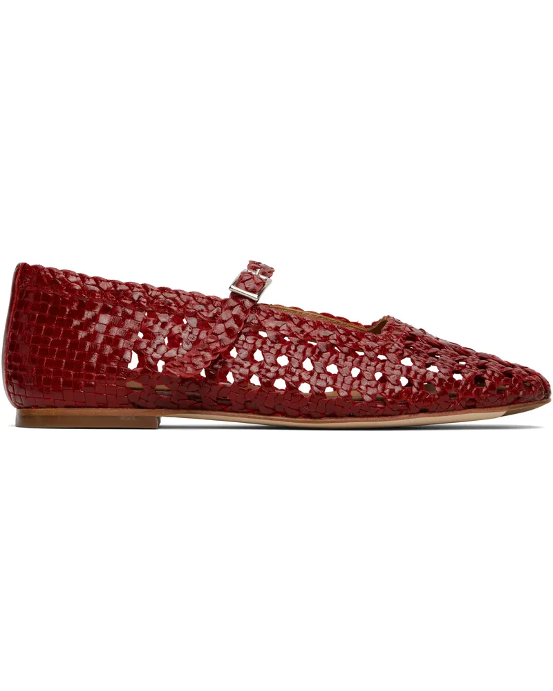 Miista Red Yeida Ballerina Flats Red