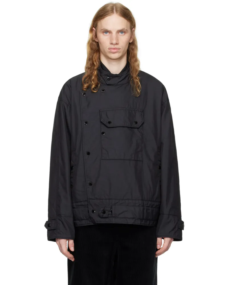Engineered Garments Black Moto Jacket Bs003