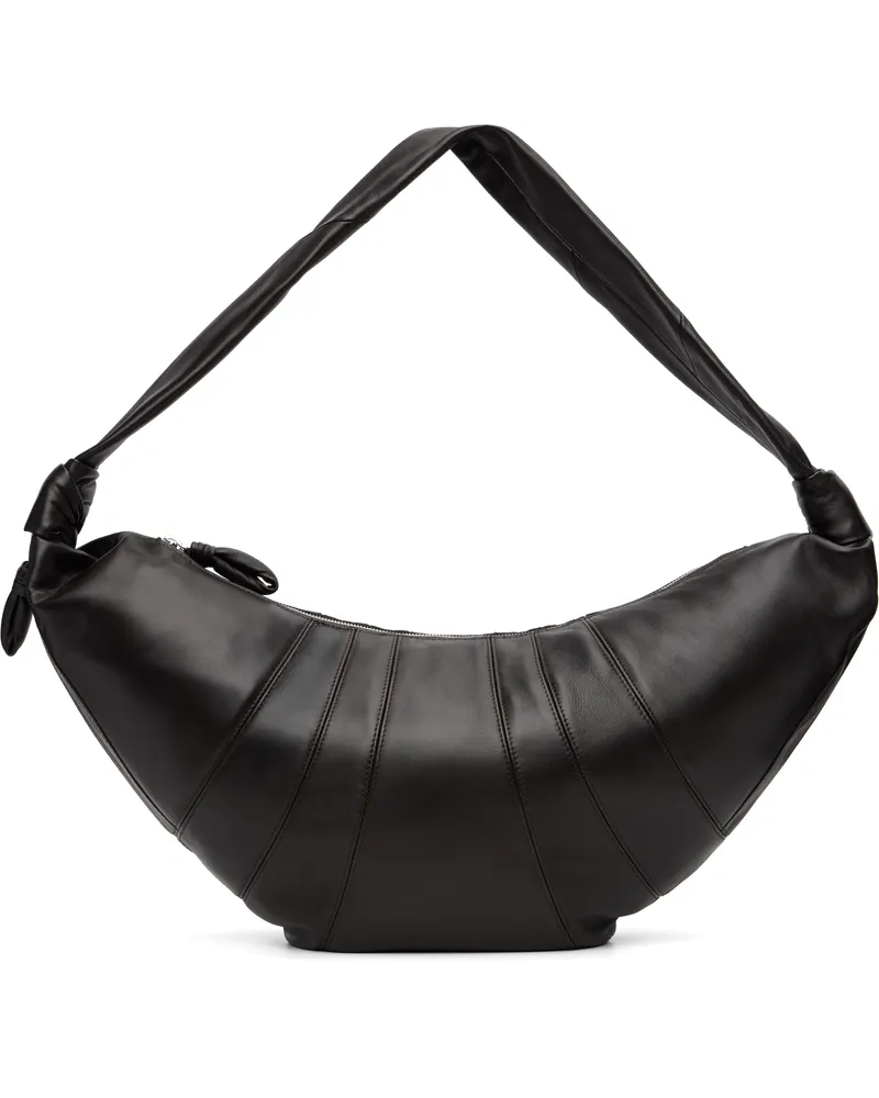 Christophe Lemaire Brown Large Croissant Bag Br490