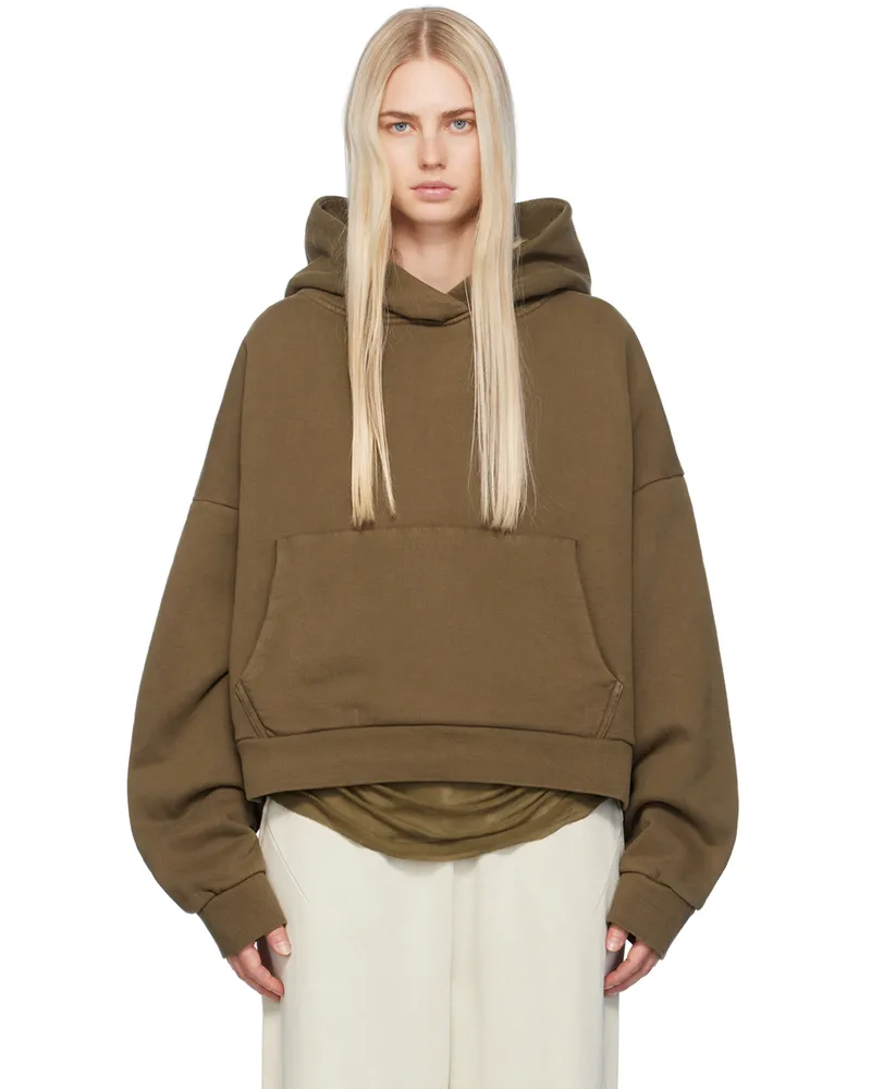 Entire Studios Brown Heavy Hoodie Brunette