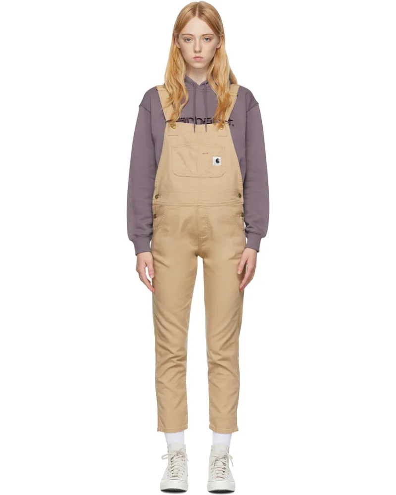 Carhartt WIP Brown Cotton Overalls Dusty