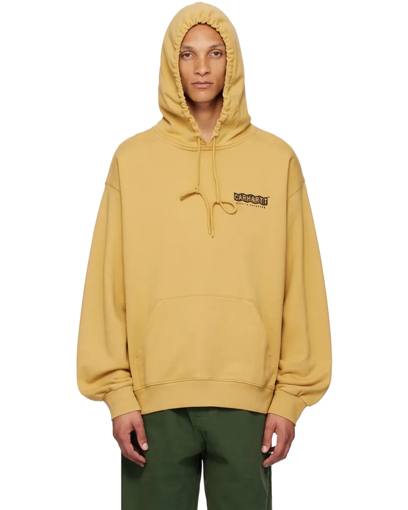 Carhartt WIP Yellow Stamp Hoodie 06