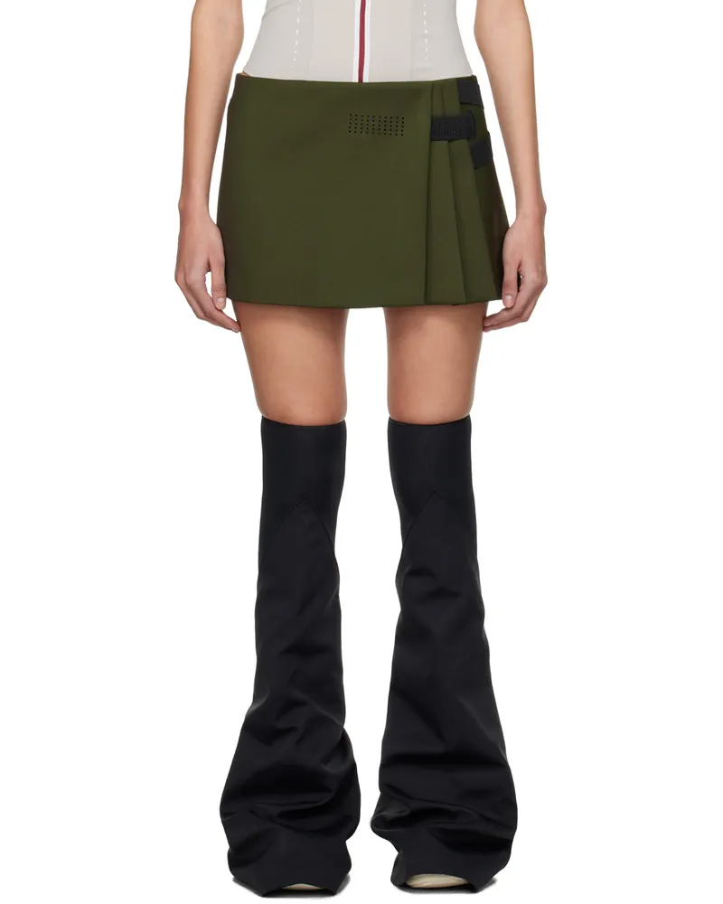 Hyein Seo SSENSE Exclusive Khaki Miniskirt Khaki