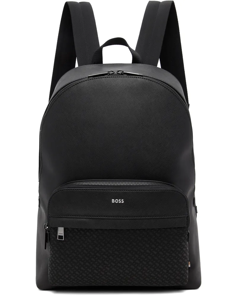 HUGO BOSS Black Logo Stamp Backpack 001-black