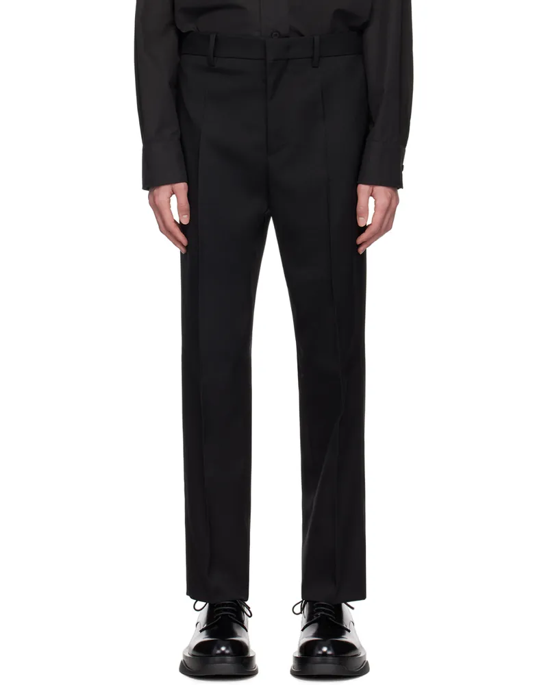 Jil Sander Black Tailored Trousers 001