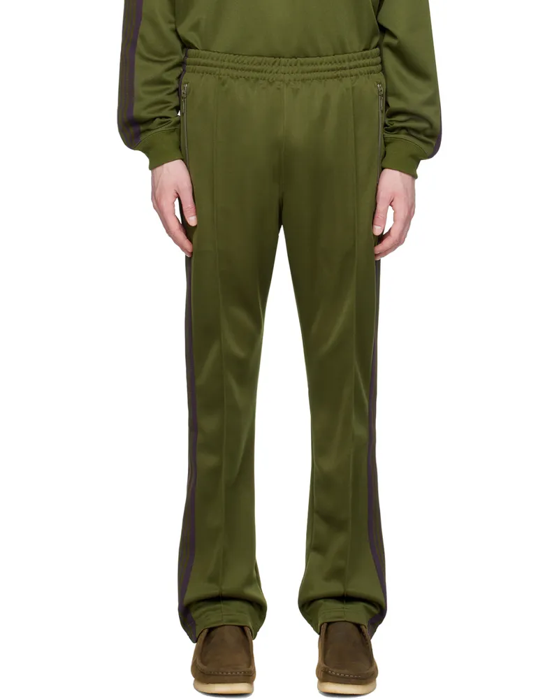 NEEDLES Khaki Narrow Track Pants B-olive