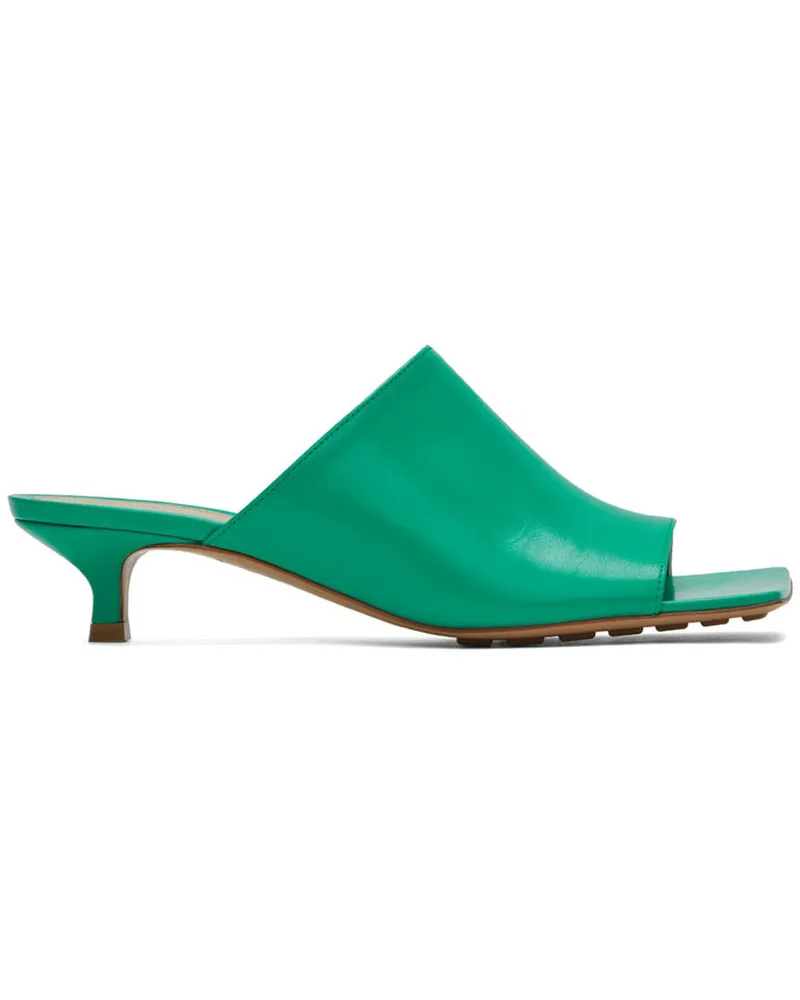 Bottega Veneta Green Stretch Mules 3227