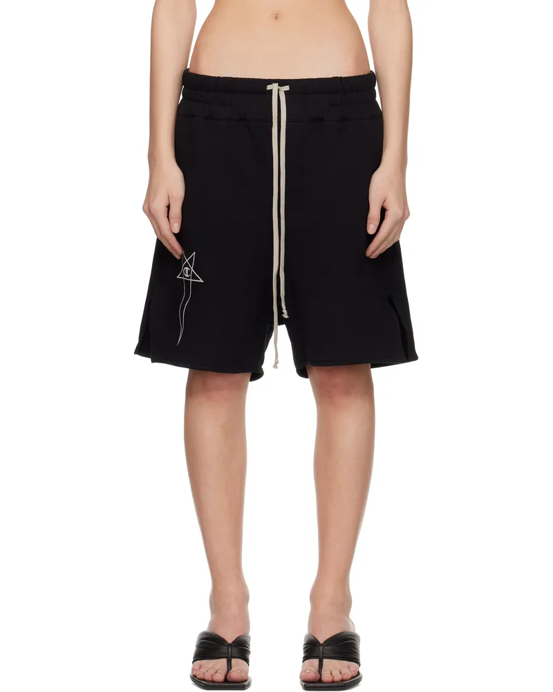 Rick Owens Black Champion Edition French Terry Shorts 09