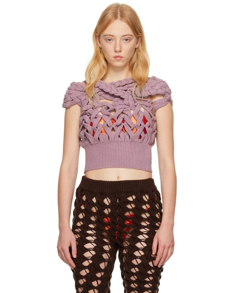 Isa Boulder SSENSE Exclusive Purple Chunky Tank Top Lilac