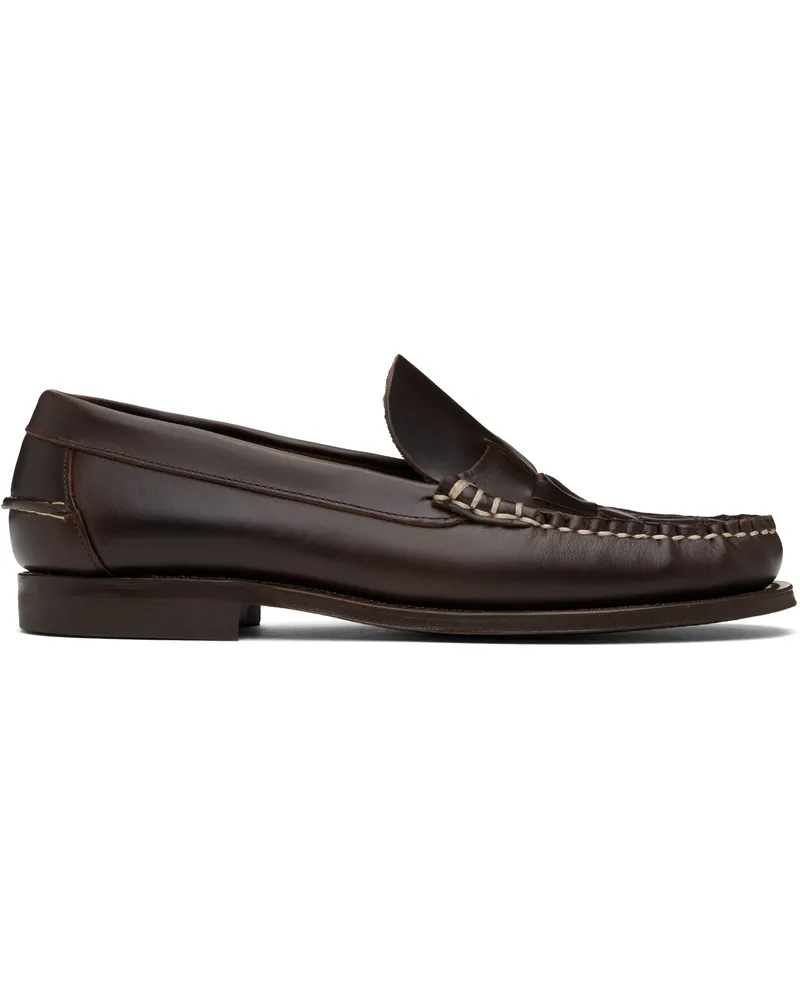 HEREU Brown Nombela Veg Tan Loafers Dark
