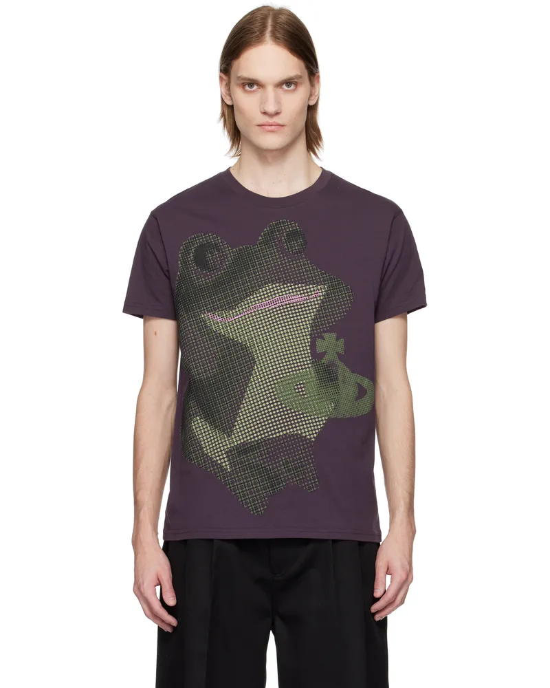 Vivienne Westwood Purple Frog Classic T-shirt Ss25-j406