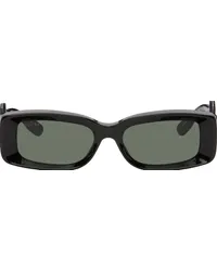 Gucci Black Rectangular Sunglasses Black-black-grey