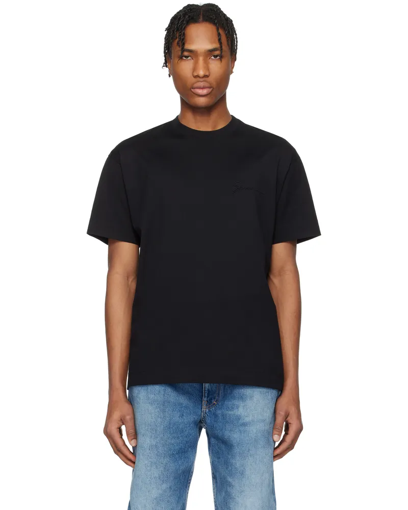 Givenchy Black 'Givenchy' Signature T-shirt 001-black