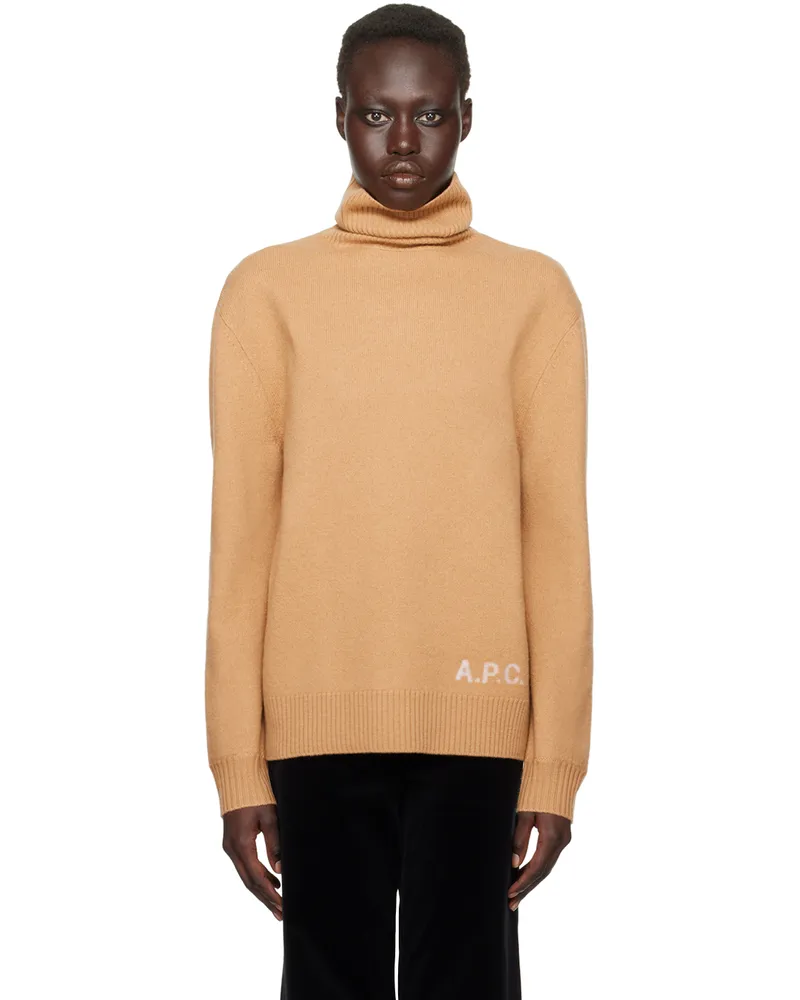 A.P.C. Tan Walter Turtleneck Cab